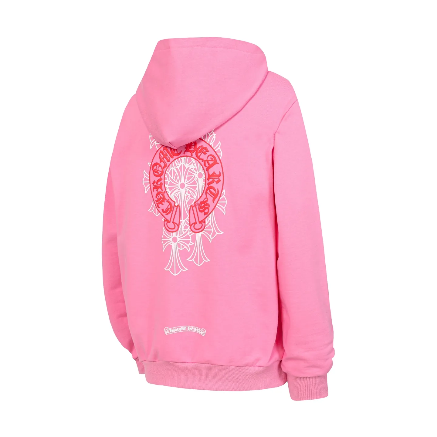 P240 3193 cross-border running quantity model, please do not place an order if you pursue quality - Chrome Hearts/Chrome Hearts colorful Sanskrit horseshoe phantom print hooded sweatshirt - High weight, high density and high quality, soft, delicate and skin-friendly wool, soft and silky to the touch, excellent warmth and skin-friendly properties - Custom-woven and custom-dyed, no color difference, no matter the fabric or workmanship details, it beats the ordinary version on the market - Hardware zipper accessories are all customized, full of details -Colour: pink -Size: S M L XL